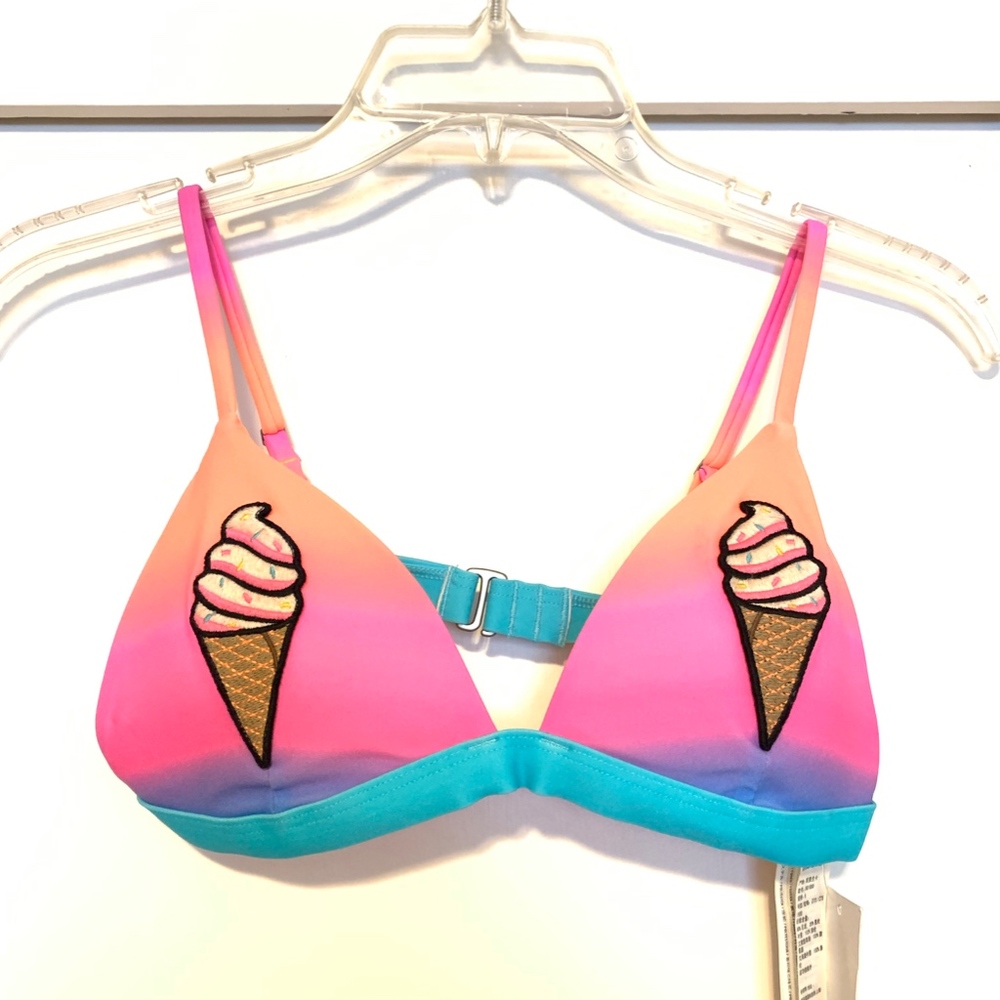 Hollister Ice Cream Ombre Bikini Top Sz Sm - Picture 2 of 5